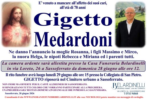 LUTTO MEDARDONI