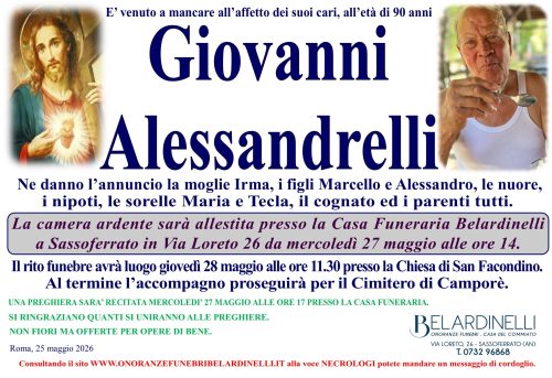 LUTTO alessandrelli