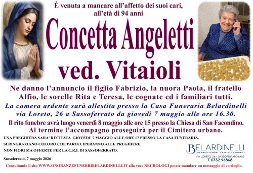 lutto ANGELETTI