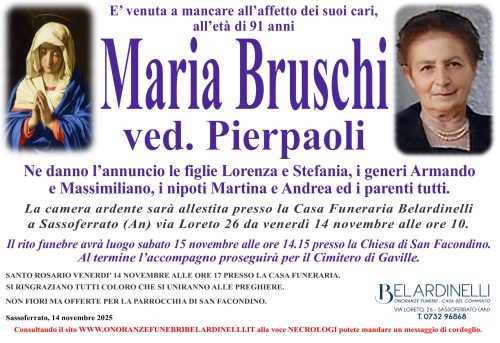 lutto BRUSCHI