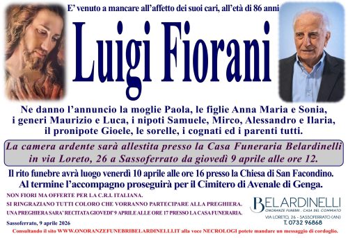 lutto FIORANI