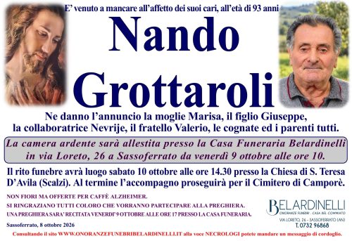 lutto GROTTAROLI