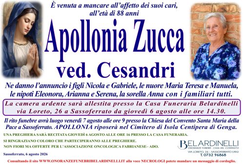 lutto ZUCCA