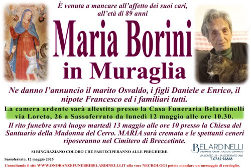 lutto borini maria