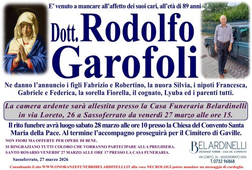 lutto garofoli
