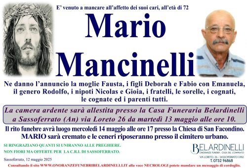 lutto mancinelli giusto