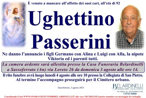 lutto passerini ugo