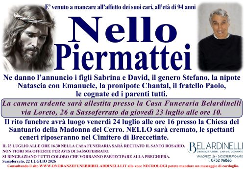 lutto piermattei
