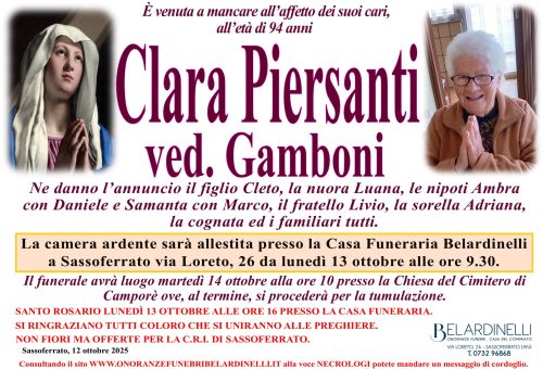 lutto piersanti