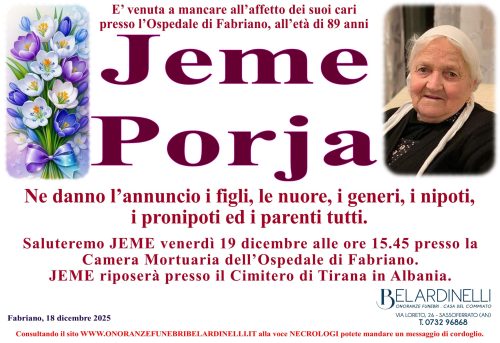 lutto porja