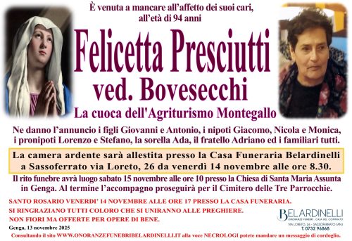 lutto presciutti