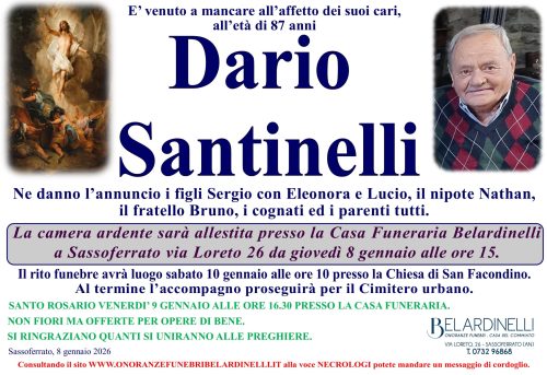 lutto santinelli